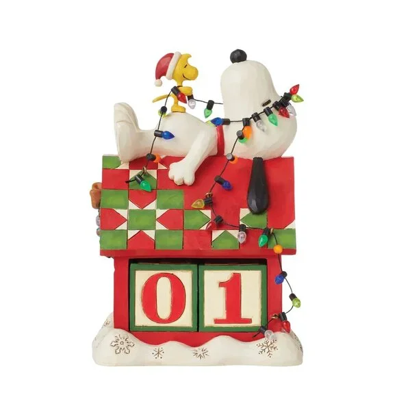 Enesco Jim Shore Peanuts Snoopy's Countdown Calendar - Picture 3 of 6